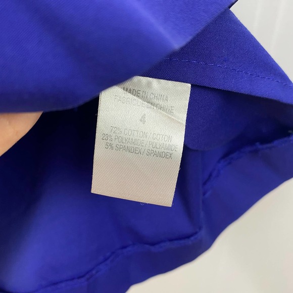 Theory Dress Analba Blue Poplin 4 - Picture 10 of 11